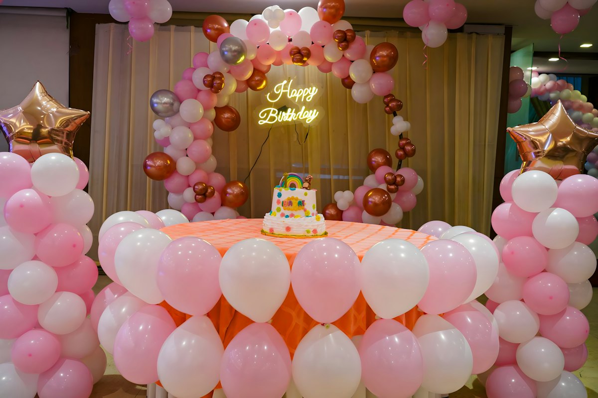 Exemplo de eventos e decoração